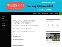 Tablet Screenshot of musikkfesttrondheim.no